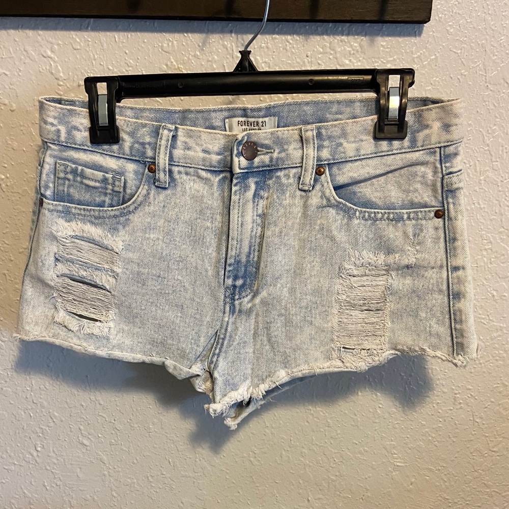 Denim shorts